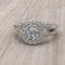 1.08ct Round Diamond Gold Bridal Set - 01US96